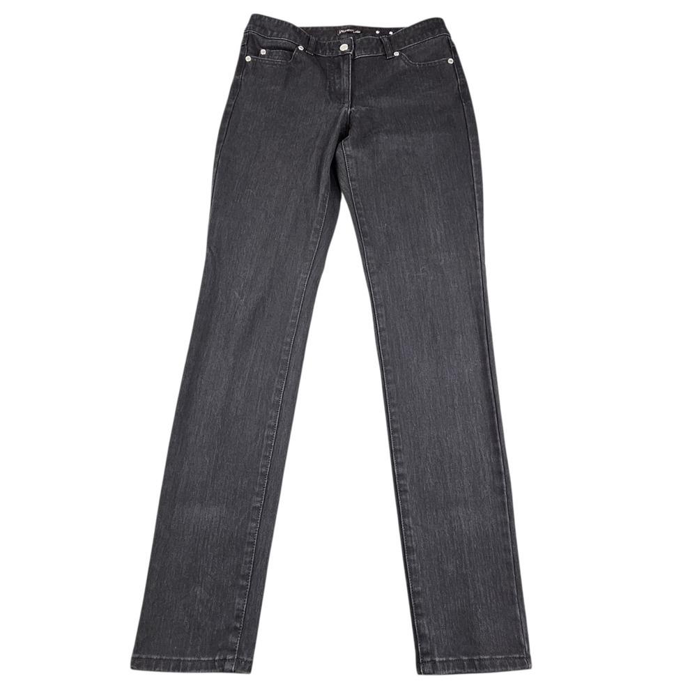 J. McLaughlin Jeans Womens Size 2 Cotton Stretch Slim Fit Black Denim 5-Pocket